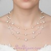 Collier mariage blanc 3 rangs CO1124A