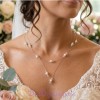 Collier mariage blanc cristal CO1267A