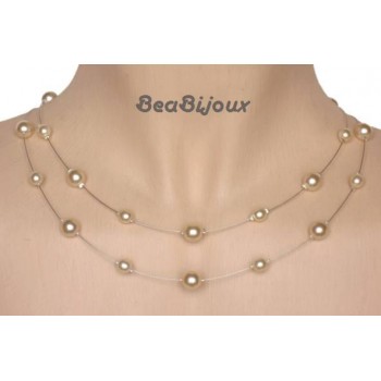 Collier mariage perles ivoire CO1111A