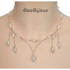 Collier mariage blanc et cristal CO1204A