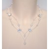 Collier mariage blanc cristal et strass CO1238A