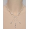 Collier mariage blanc cristal et strass CO1221A