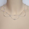 Collier mariage blanc et cristal strass CO1265A