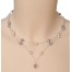 Collier mariage blanc et gris CO1171A