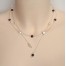 Collier mariage ivoire chocolat cristal strass CO1247A