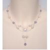 Collier mariage ivoire parme CO1226A