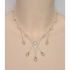 Collier mariage ivoire et strass CO1220A