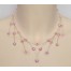 Collier mariage rose et cristal CO1205A