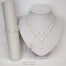 Collier mariage blanc et strass CO1276A