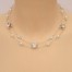 Collier mariage double rang blanc cristal strass CO1274A