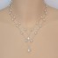 Collier mariage blanc et strass CO1276A