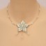 Collier mariage fleur blanc et or CO1272A