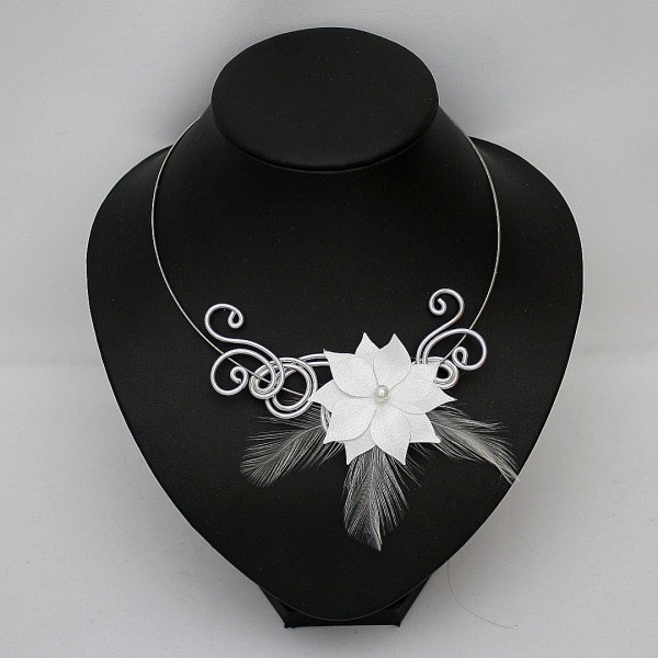 Collier best sale fleur mariage