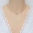 Collier de mariage or blanc strass CO6015