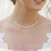 Collier mariage blanc et or CO6001