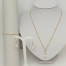 Collier mariage pendentif blanc et or CO6005