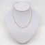 Collier mariage blanc et or CO6004