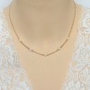 Collier mariage blanc et or CO6004