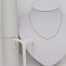 Collier mariage blanc et or CO6004