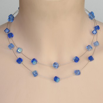 Collier bleu CO1175A