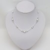 Collier mariage blanc et cristal CO4263A