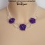 Collier mariage fleur et cristal CO4275A