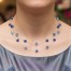 Collier fantaisie bleu CO1175A