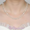 Collier mariage blanc et cristal CO4271A