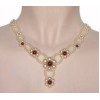 Collier mariage ivoire et bordeaux CO4251Z