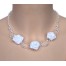 Collier mariage fleur et cristal CO4275A