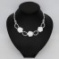 Collier mariage fleur et cristal CO4275A