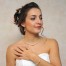 Collier mariage ras de cou blanc et cristal CO4288A