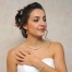 Collier mariage ras de cou blanc et cristal CO4288A