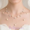 Collier mariage ivoire et strass CO4210A