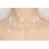 Collier de mariage fantaisie blanc CO4102A
