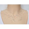 Collier blanc et cristal CO4272A