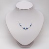 Collier mariage blanc bleu royal CO4289A