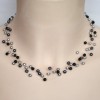 Collier perles gris et noir CO4278A