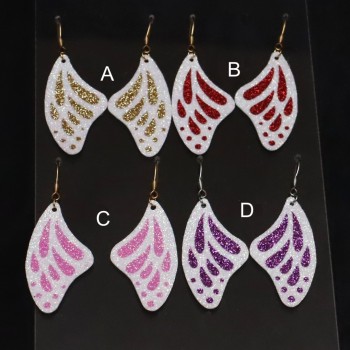 Boucles d'oreilles papillon pailletées BOS1017A