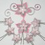 Epingles à cheveux mariage fleur personnalisées rose et gris