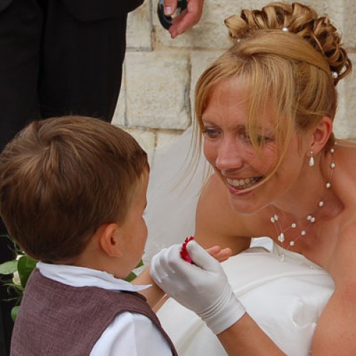 Bijoux de mariage blanc de Dorothée 