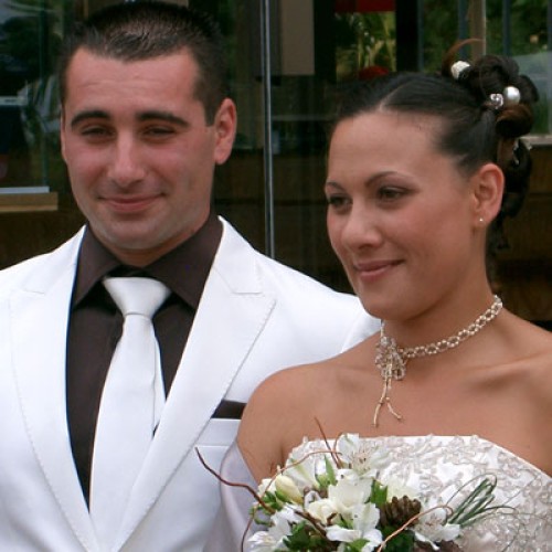 Collier de mariage personnalisé de Mélanie et Cédric le