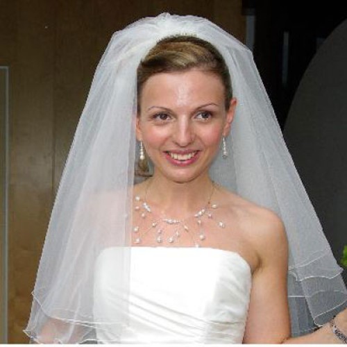 Bijoux de mariage blanc brun de Sophie