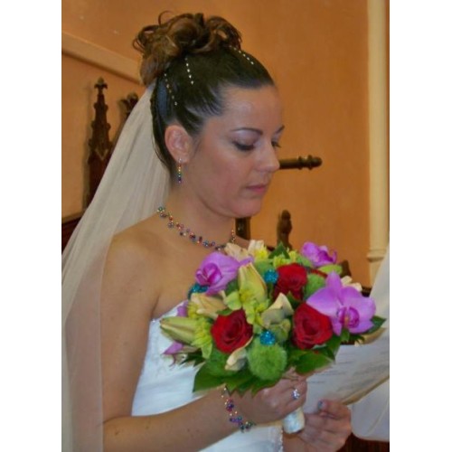 Bijoux de mariage  arc en ciel de Sandrine