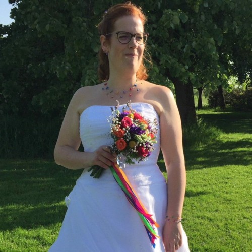 Bijoux de mariage arc-en-ciel de Stéphanie 