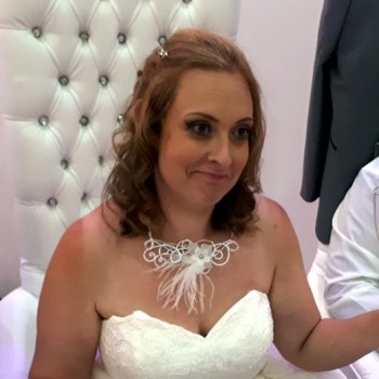 Collier de mariage d'Angélique le 06-07-2019