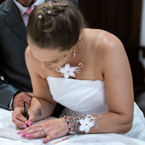 Bijoux de mariage de Pauline